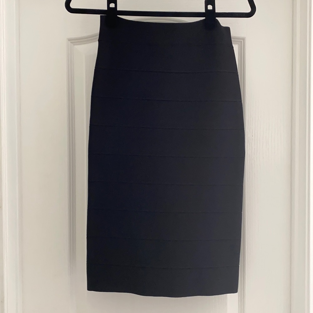 Black bandage knee length BCBGMAXAZRIA skirt